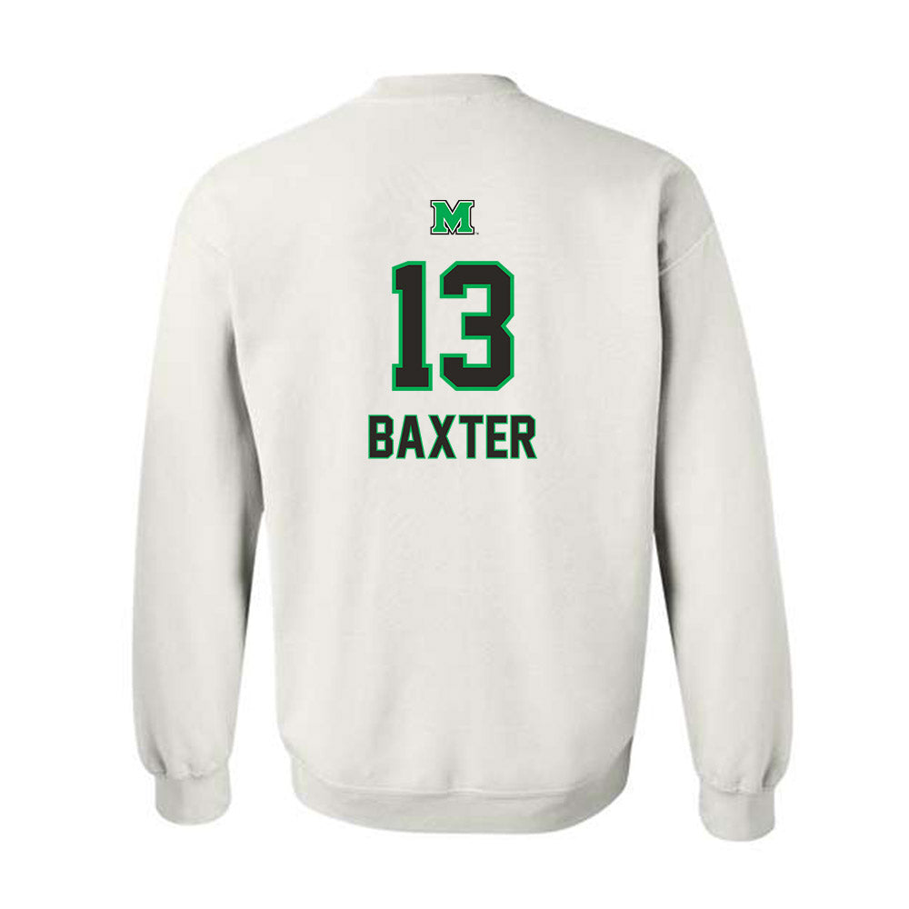 Marshall - NCAA Baseball : Brady Baxter - Generic Shersey Crewneck Sweatshirt