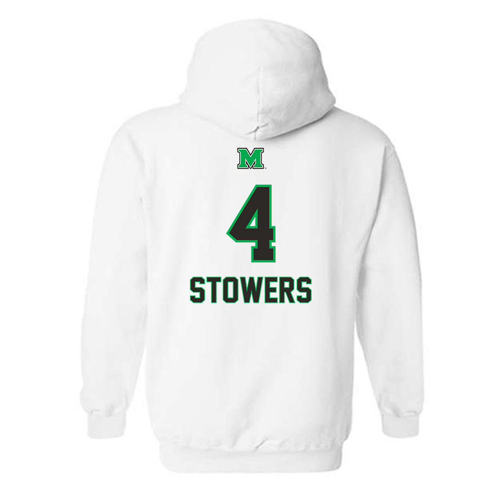 Marshall - NCAA Women's Basketball : Zenthia Stowers - Generic Shersey Hooded Sweatshirt-1