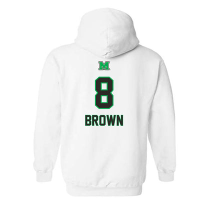 Marshall - NCAA Football : Bralon Brown - Generic Shersey Hooded Sweatshirt