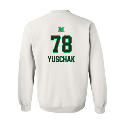 Marshall - NCAA Football : Matthew Yuschak - Generic Shersey Crewneck Sweatshirt