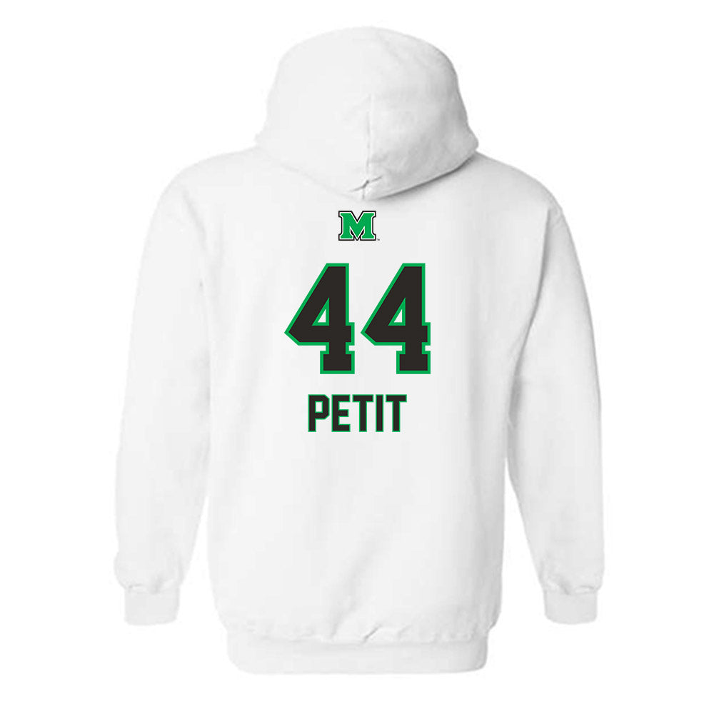 Marshall - NCAA Football : Will Petit - Generic Shersey Hooded Sweatshirt