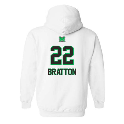 Marshall - NCAA Women's Basketball : Emily Bratton - Generic Shersey Hooded Sweatshirt-1