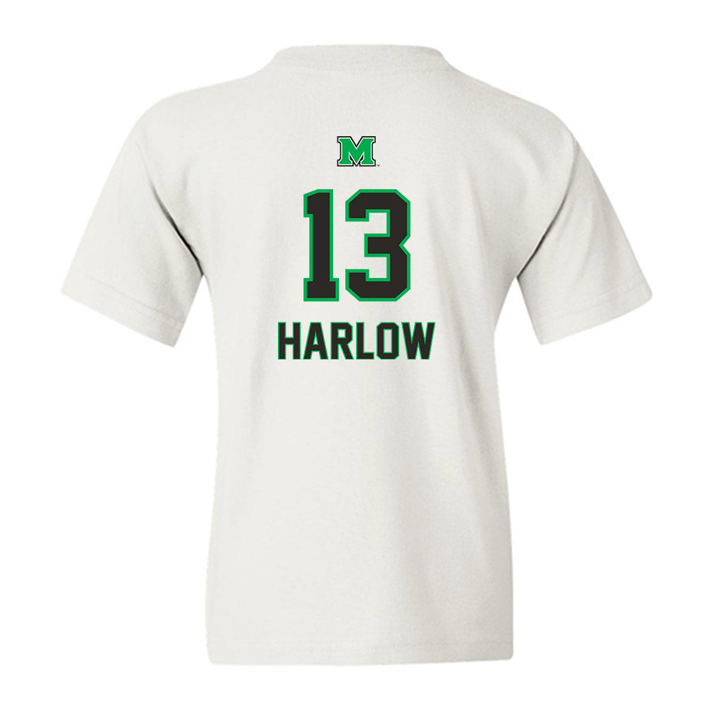 Marshall - NCAA Baseball : Andrew Harlow - Generic Shersey Youth T-Shirt-1