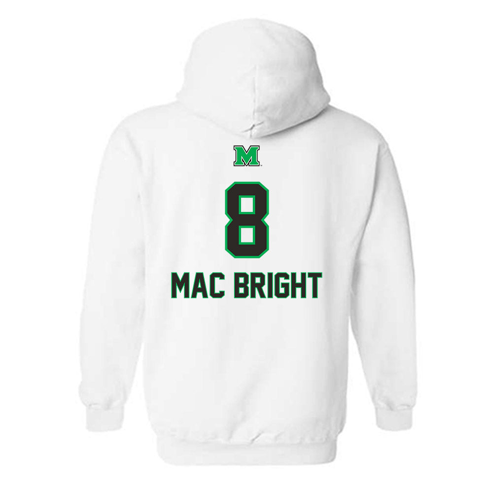 Marshall - NCAA Football : Tah Mac Bright - Generic Shersey Hooded Sweatshirt