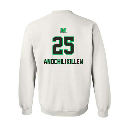 Marshall - NCAA Men's Basketball : Obinna Anochili-Killen - Generic Shersey Crewneck Sweatshirt