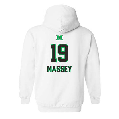 Marshall - NCAA Football : Chase Massey - Generic Shersey Hooded Sweatshirt