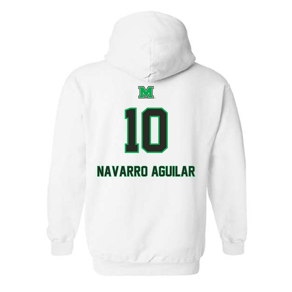 Marshall - NCAA Women's Soccer : Nicole Navarro Aguilar - Generic Shersey Hooded Sweatshirt-1
