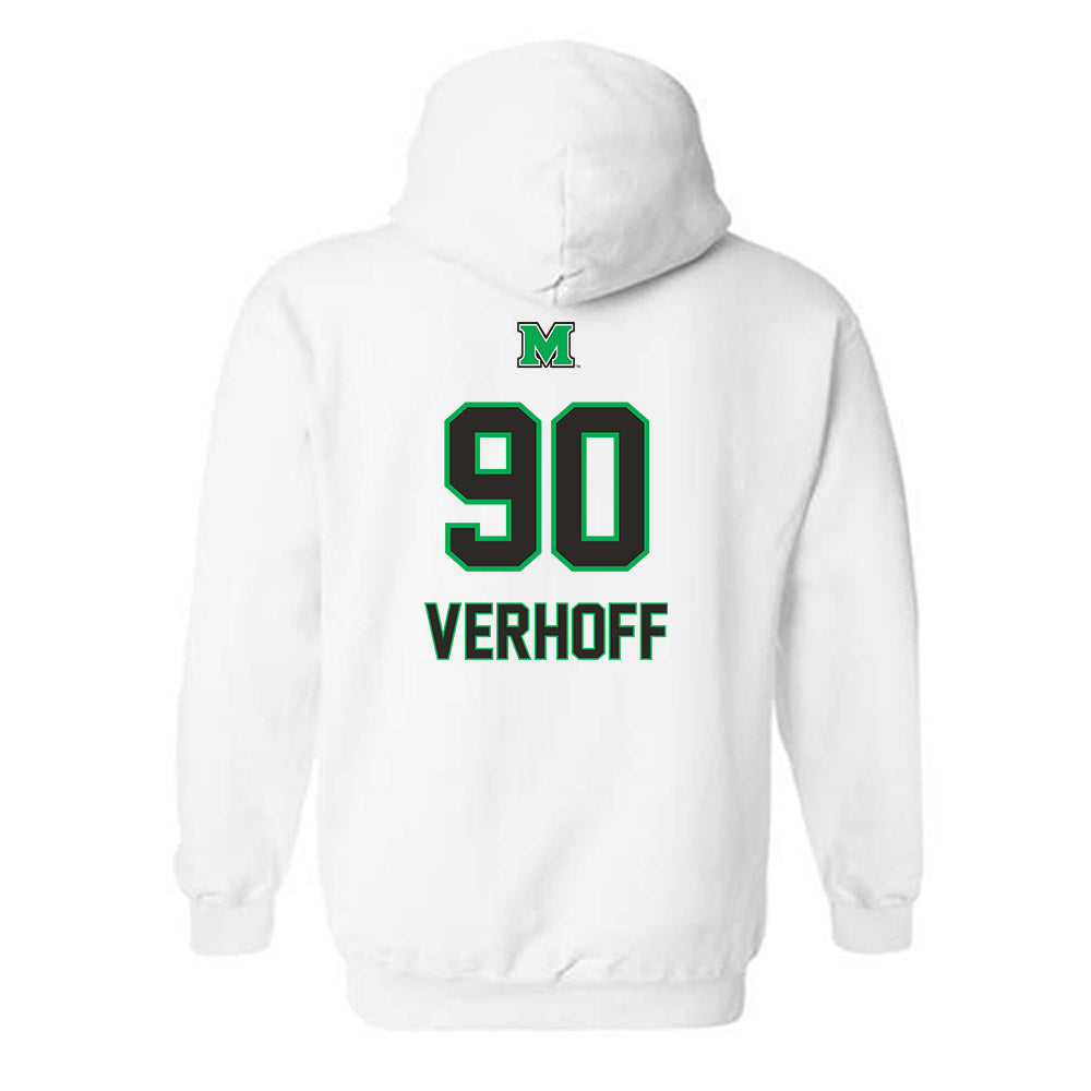 Marshall - NCAA Football : Rece Verhoff - Generic Shersey Hooded Sweatshirt