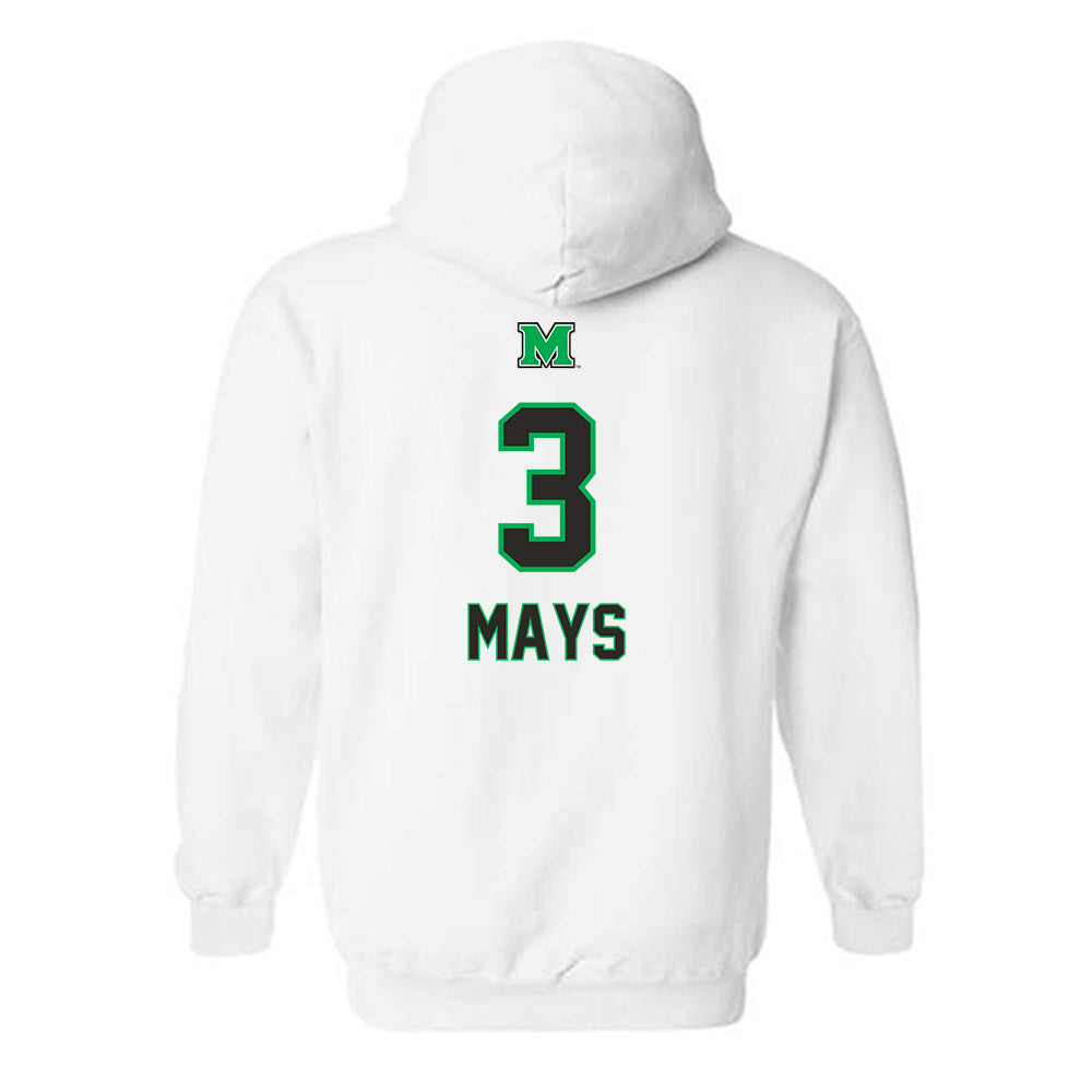 Marshall - NCAA Women's Basketball : Cairah Mays - Generic Shersey Hooded Sweatshirt