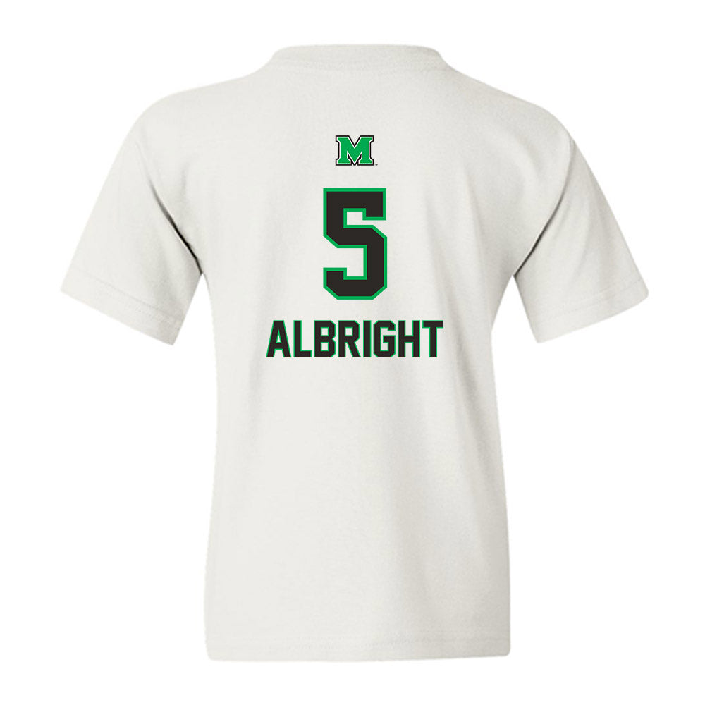 Marshall - NCAA Baseball : Blaine Albright - Generic Shersey Youth T-Shirt-1