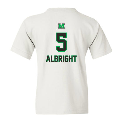 Marshall - NCAA Baseball : Blaine Albright - Generic Shersey Youth T-Shirt-1