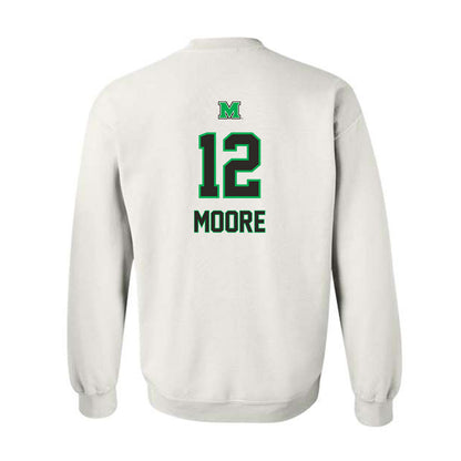 Marshall - NCAA Men's Basketball : Will Moore - Generic Shersey Crewneck Sweatshirt-1