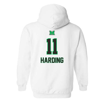 Marshall - NCAA Men's Basketball : Erich Harding - Generic Shersey Hooded Sweatshirt-1