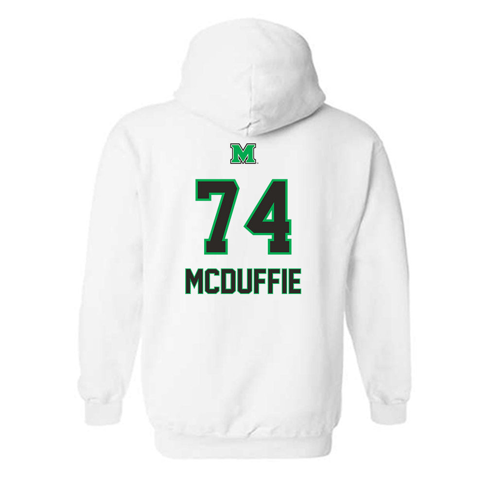 Marshall - NCAA Football : Tyler McDuffie - Generic Shersey Hooded Sweatshirt-1