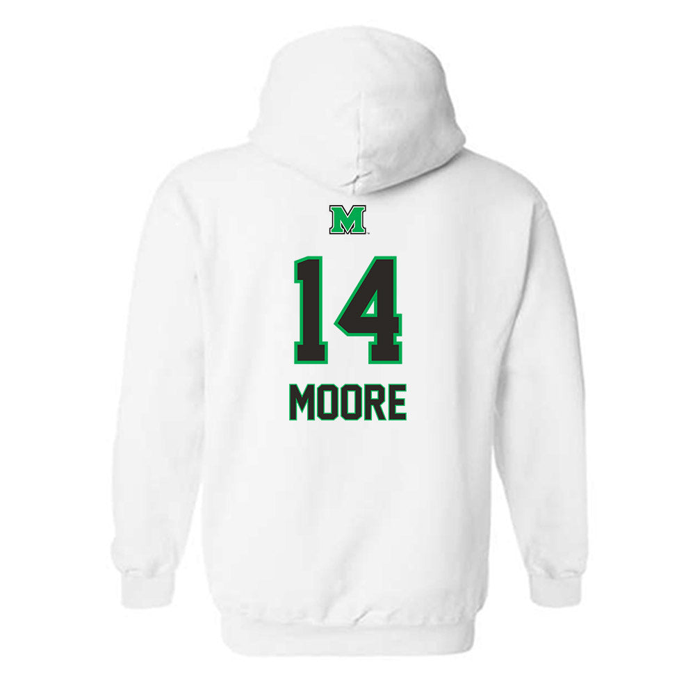 Marshall - NCAA Men's Basketball : Grant Moore - Generic Shersey Hooded Sweatshirt-1