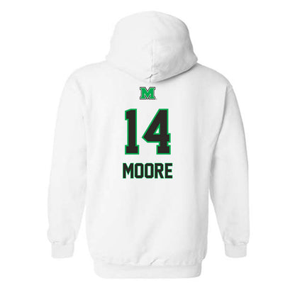 Marshall - NCAA Men's Basketball : Grant Moore - Generic Shersey Hooded Sweatshirt-1