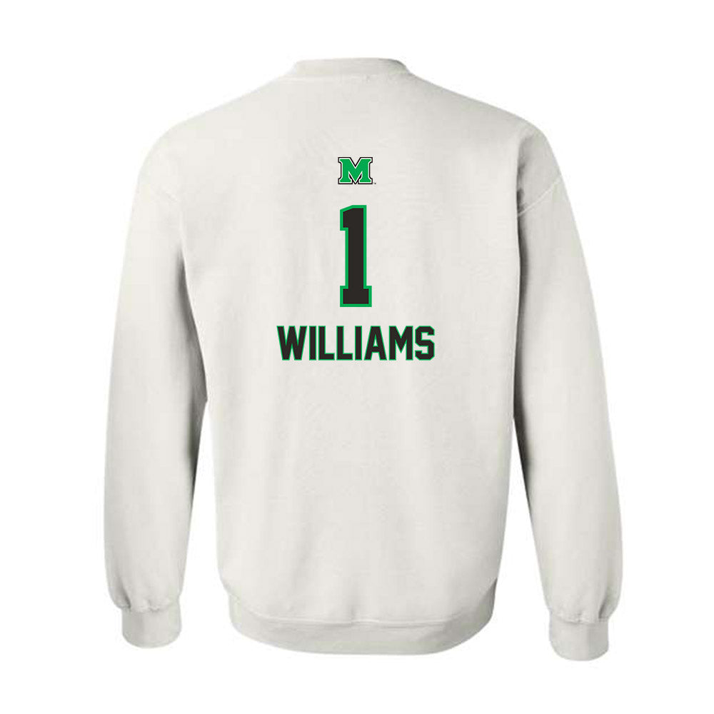 Marshall - NCAA Women's Basketball : TreShondra Williams - Generic Shersey Crewneck Sweatshirt-1