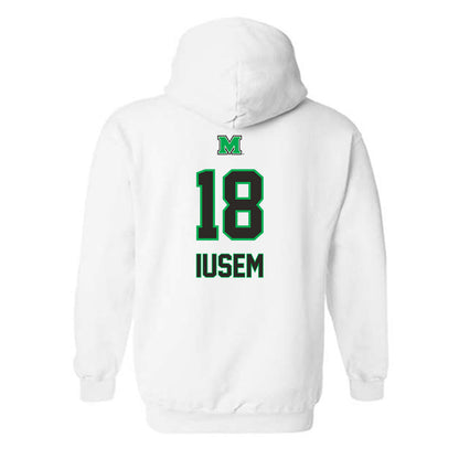 Marshall - NCAA Men's Soccer : Agust�n Iusem - Generic Shersey Hooded Sweatshirt
