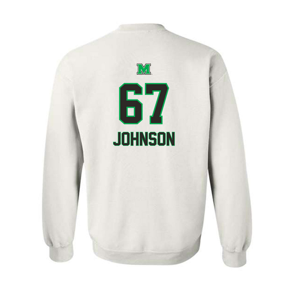 Marshall - NCAA Football : Caden Johnson - Generic Shersey Crewneck Sweatshirt