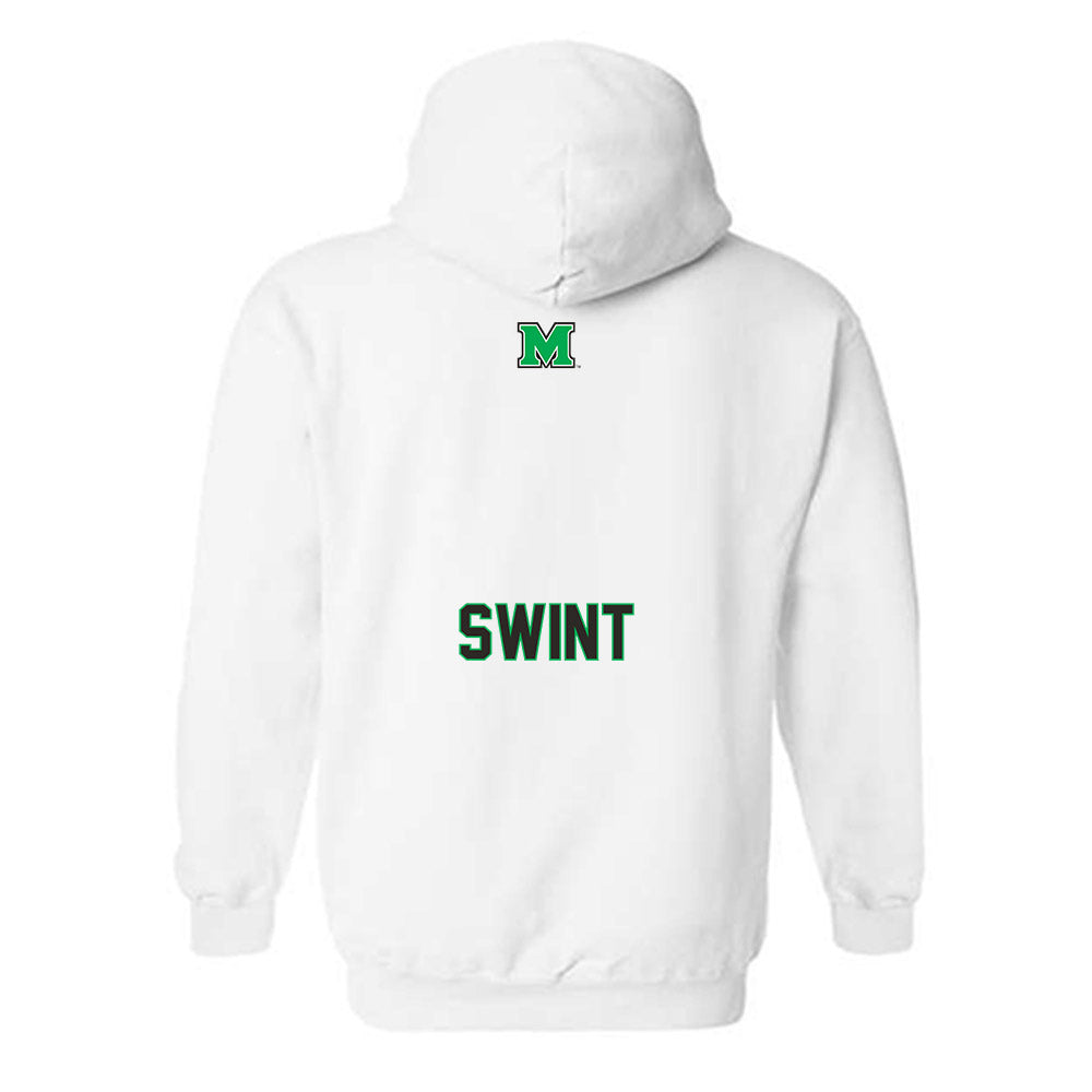 Marshall - NCAA Men's Track & Field : Chris Swint - Generic Shersey Hooded Sweatshirt-1