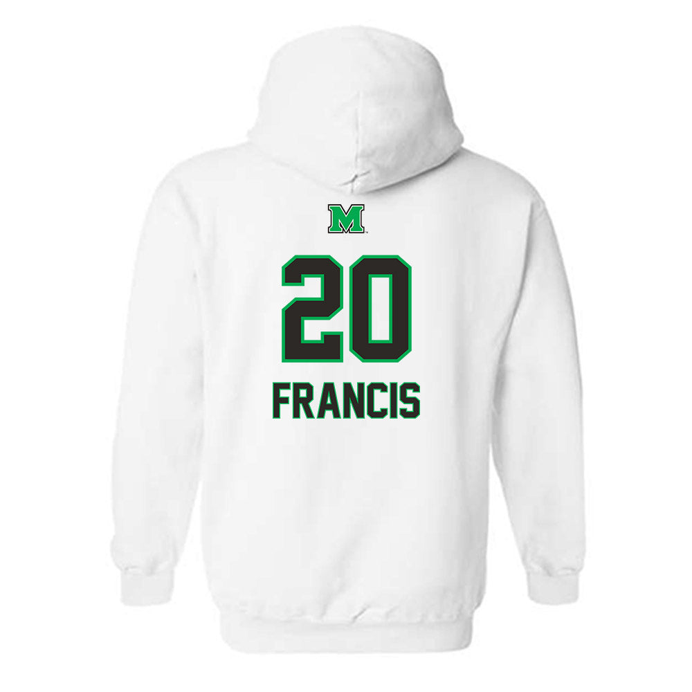 Marshall - NCAA Men's Soccer : Keaviano Francis - Generic Shersey Hooded Sweatshirt-1