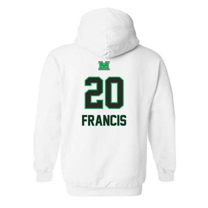 Marshall - NCAA Men's Soccer : Keaviano Francis - Generic Shersey Hooded Sweatshirt-1