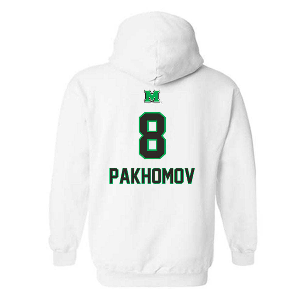 Marshall - NCAA Men's Soccer : Kirill Pakhomov - Generic Shersey Hooded Sweatshirt-1