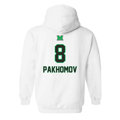 Marshall - NCAA Men's Soccer : Kirill Pakhomov - Generic Shersey Hooded Sweatshirt-1