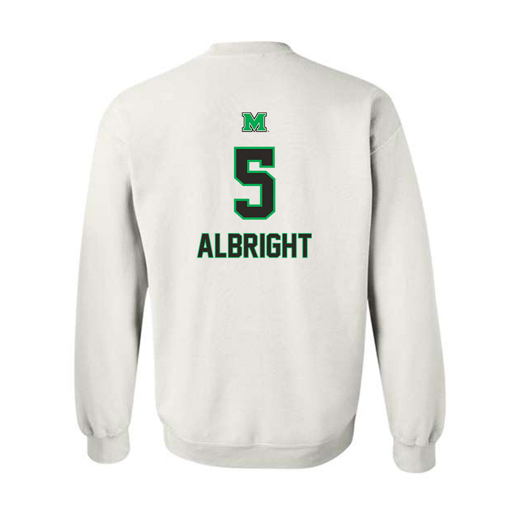 Marshall - NCAA Baseball : Blaine Albright - Generic Shersey Crewneck Sweatshirt-1
