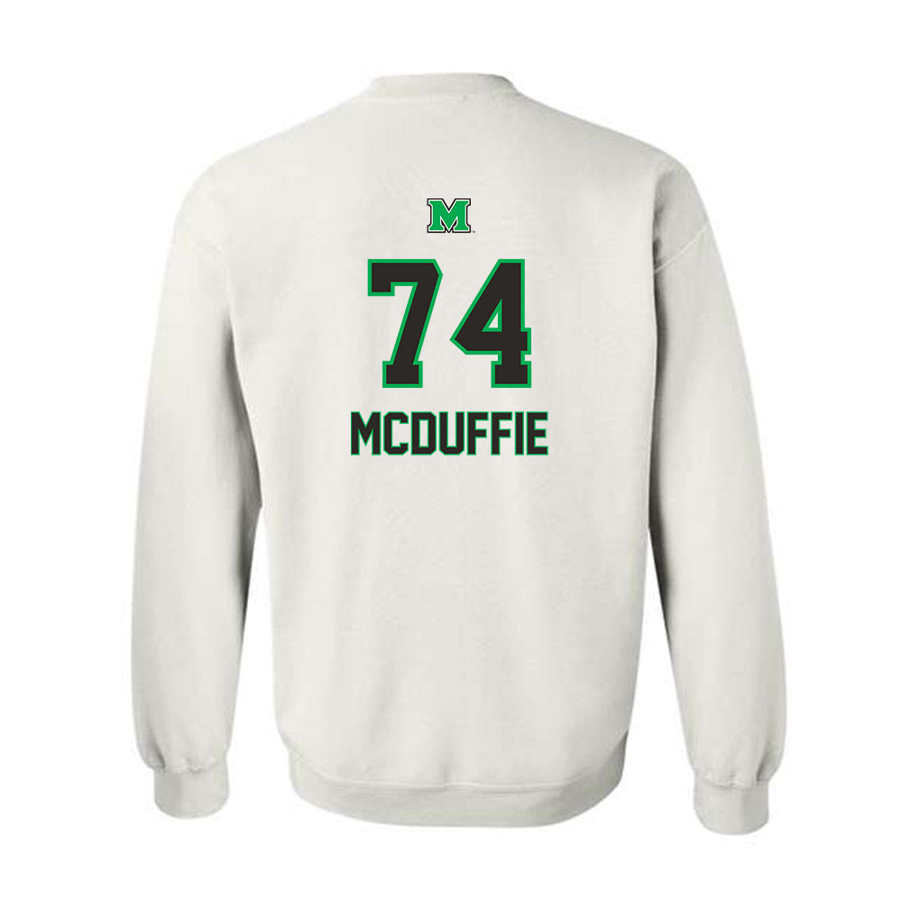 Marshall - NCAA Football : Tyler McDuffie - Generic Shersey Crewneck Sweatshirt-1