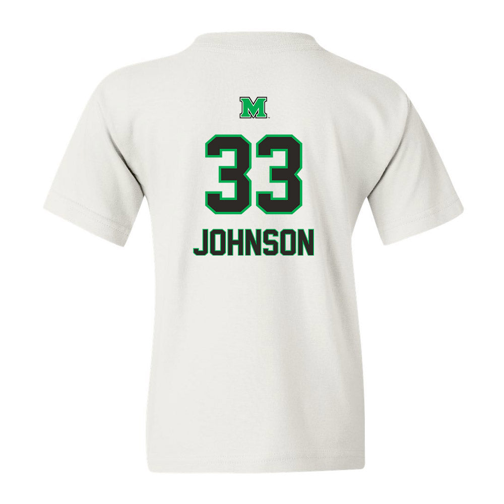 Marshall - NCAA Baseball : Rivers Johnson - Generic Shersey Youth T-Shirt