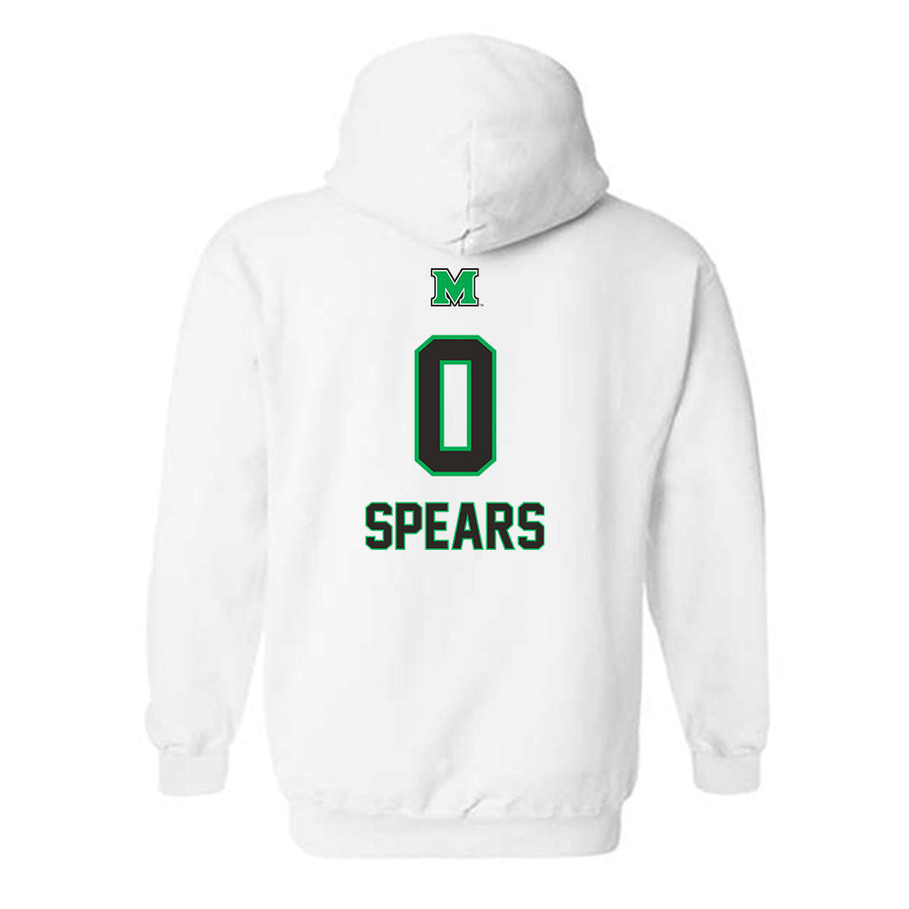 Marshall - NCAA Men's Basketball : Kai Spears - Generic Shersey Hooded Sweatshirt