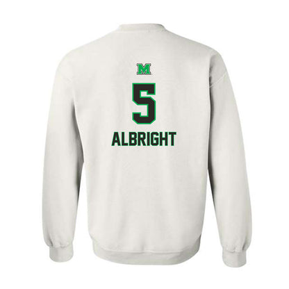 Marshall - NCAA Baseball : Blaine Albright - Generic Shersey Crewneck Sweatshirt-1