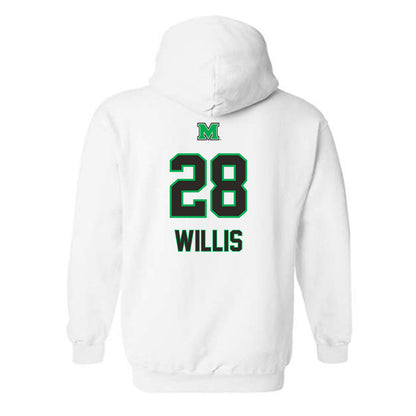 Marshall - NCAA Football : AD Willis - Generic Shersey Hooded Sweatshirt-1