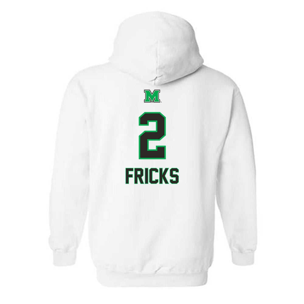 Marshall - NCAA Men's Basketball : Wyatt Fricks - Generic Shersey Hooded Sweatshirt