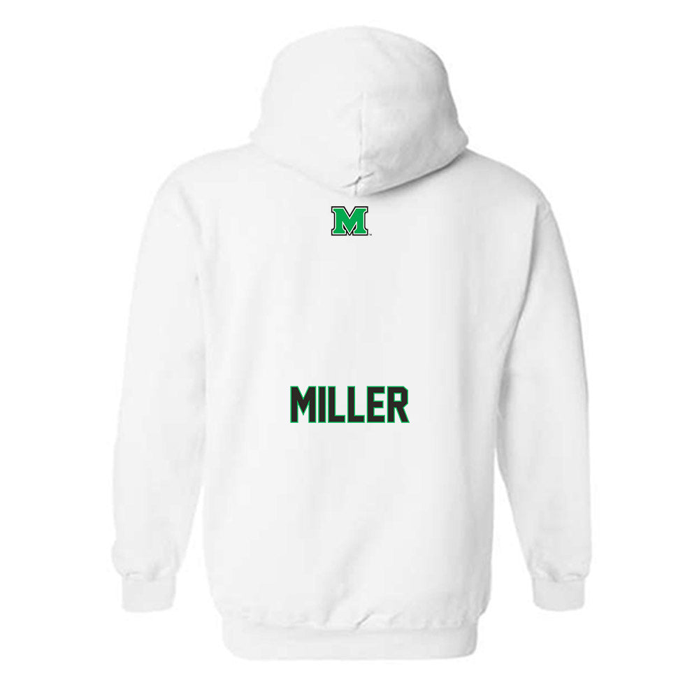Marshall - NCAA Men's Track & Field : Cole Miller - Generic Shersey Hooded Sweatshirt-1