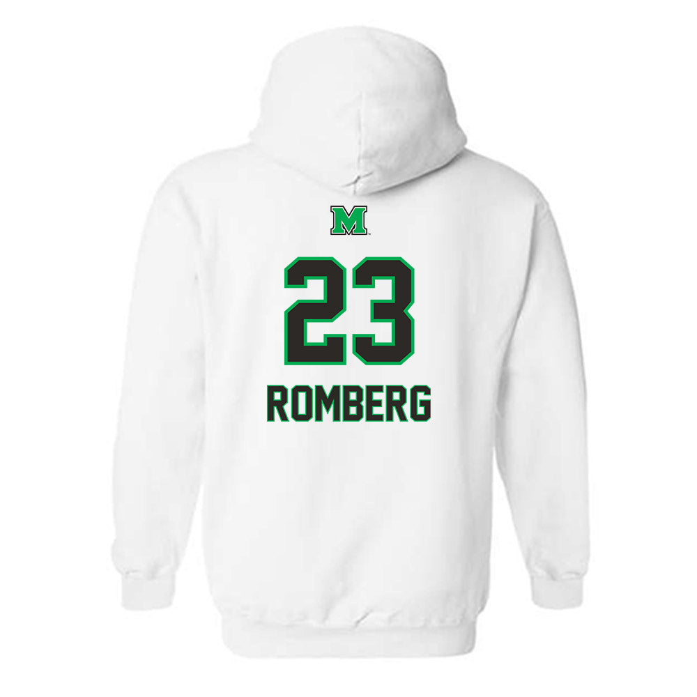Marshall - NCAA Men's Soccer : Carl Romberg - Generic Shersey Hooded Sweatshirt-1