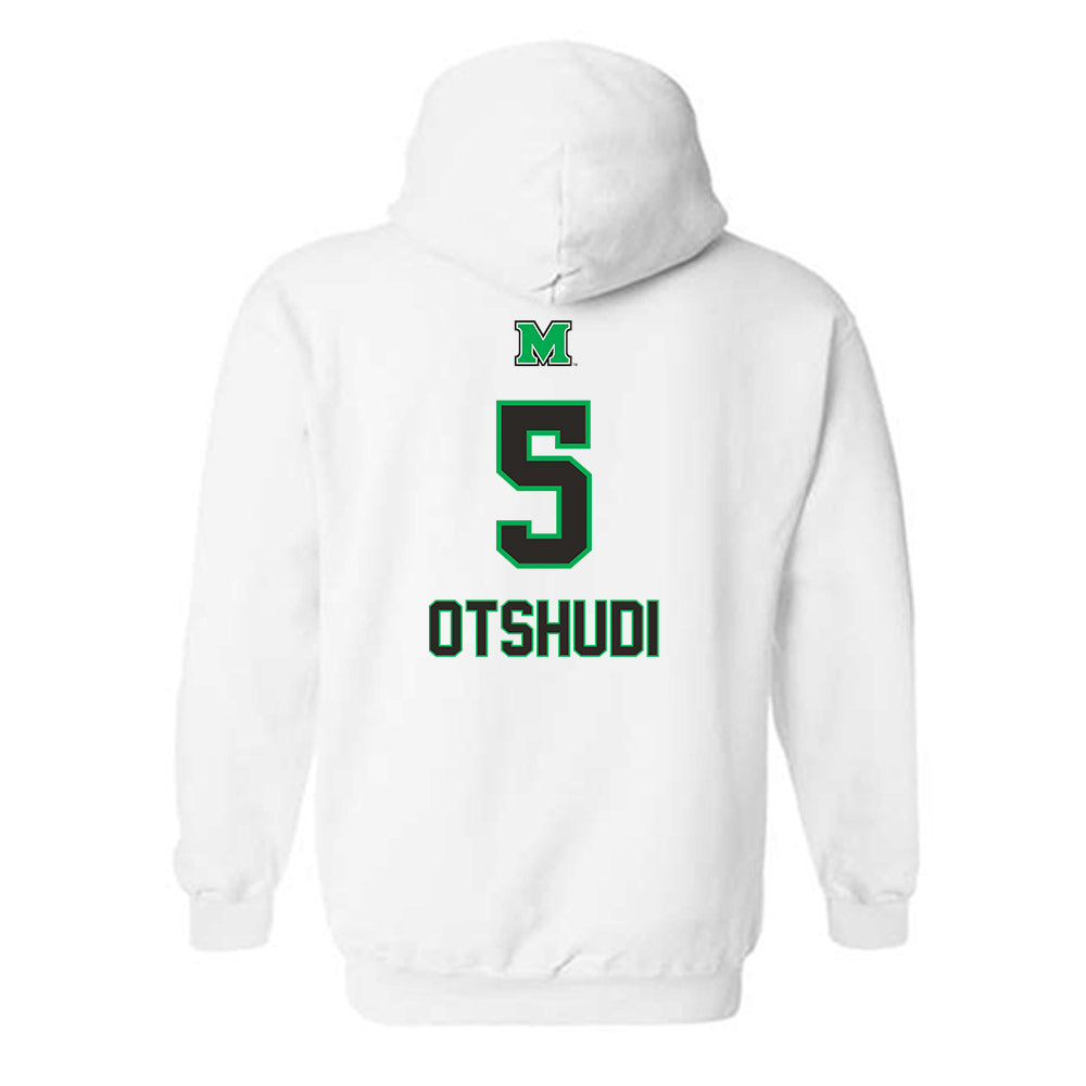 Marshall - NCAA Men's Basketball : Noah Otshudi - Generic Shersey Hooded Sweatshirt-1