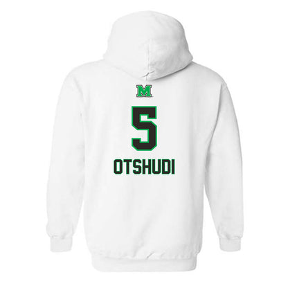 Marshall - NCAA Men's Basketball : Noah Otshudi - Generic Shersey Hooded Sweatshirt-1