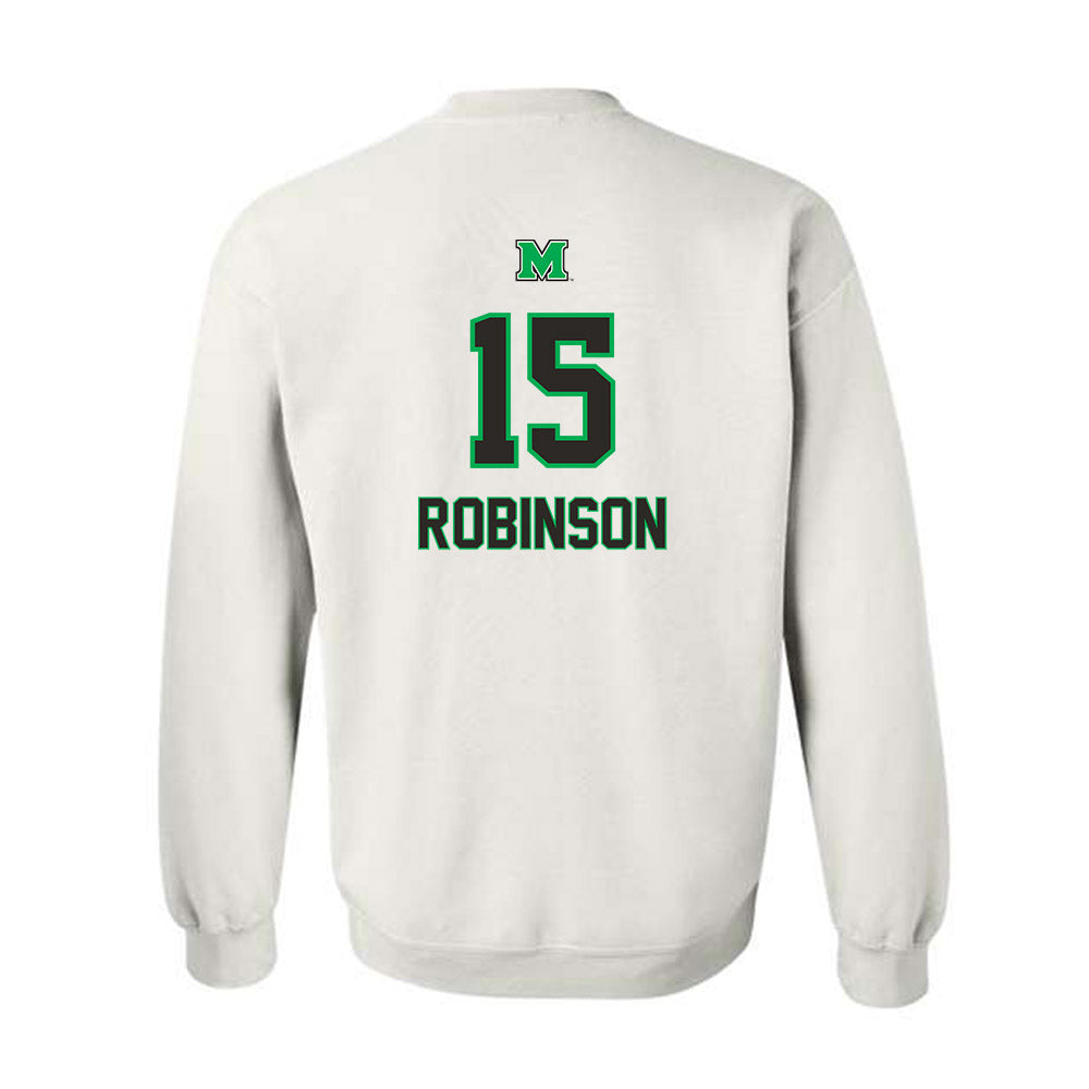 Marshall - NCAA Football : Antonio Robinson - Generic Shersey Crewneck Sweatshirt