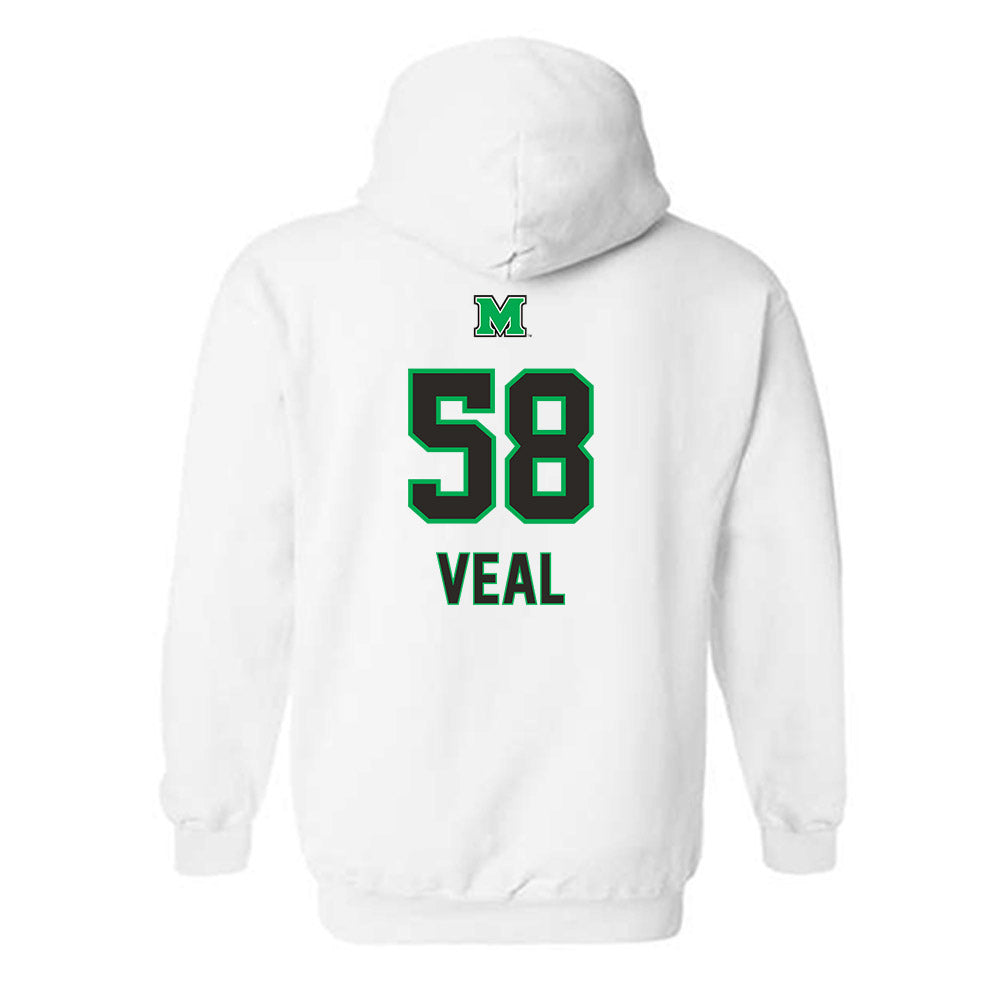 Marshall - NCAA Softball : Maddie Veal - Generic Shersey Hooded Sweatshirt-1