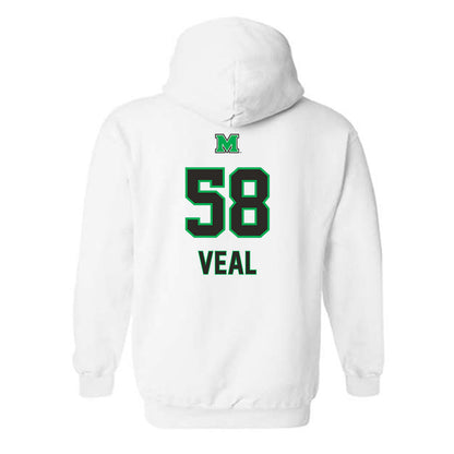 Marshall - NCAA Softball : Maddie Veal - Generic Shersey Hooded Sweatshirt-1