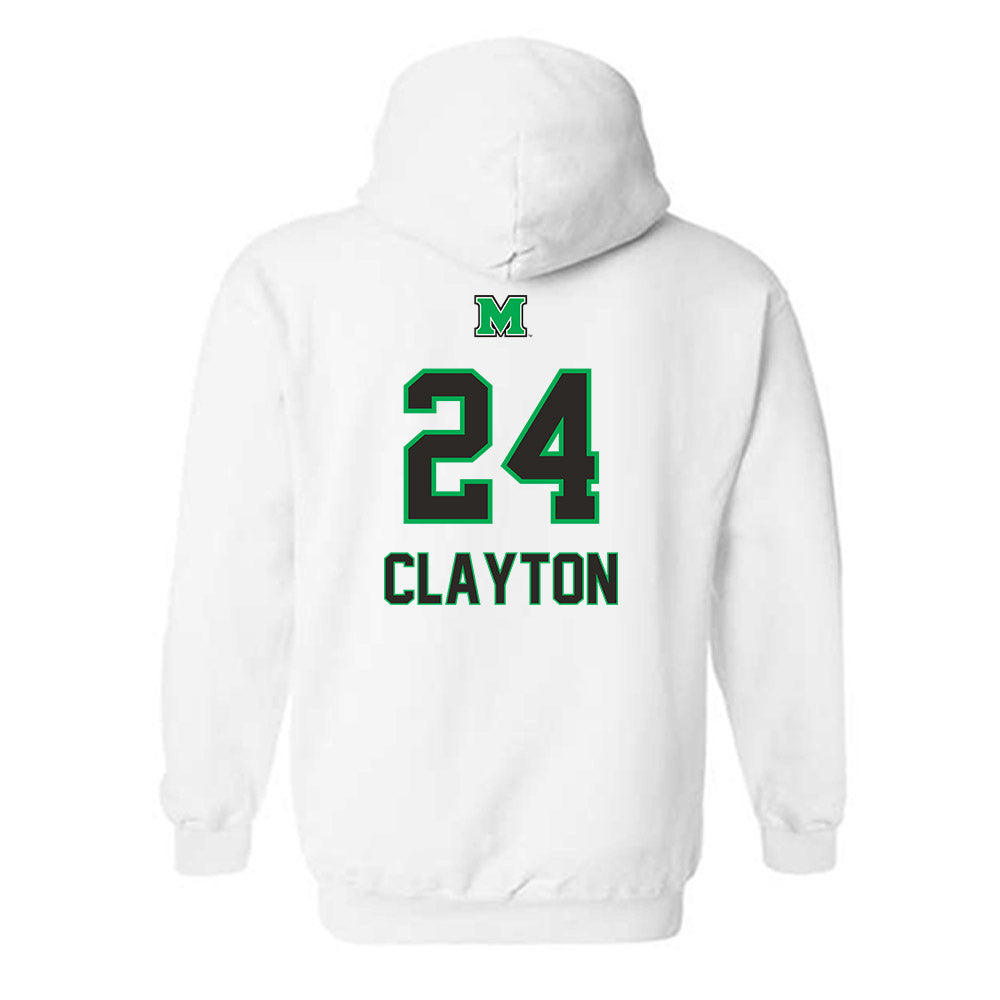 Marshall - NCAA Football : Jacarius Clayton - Generic Shersey Hooded Sweatshirt