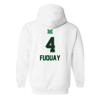 Marshall - NCAA Men's Basketball : Andrew Fuquay - Generic Shersey Hooded Sweatshirt-1