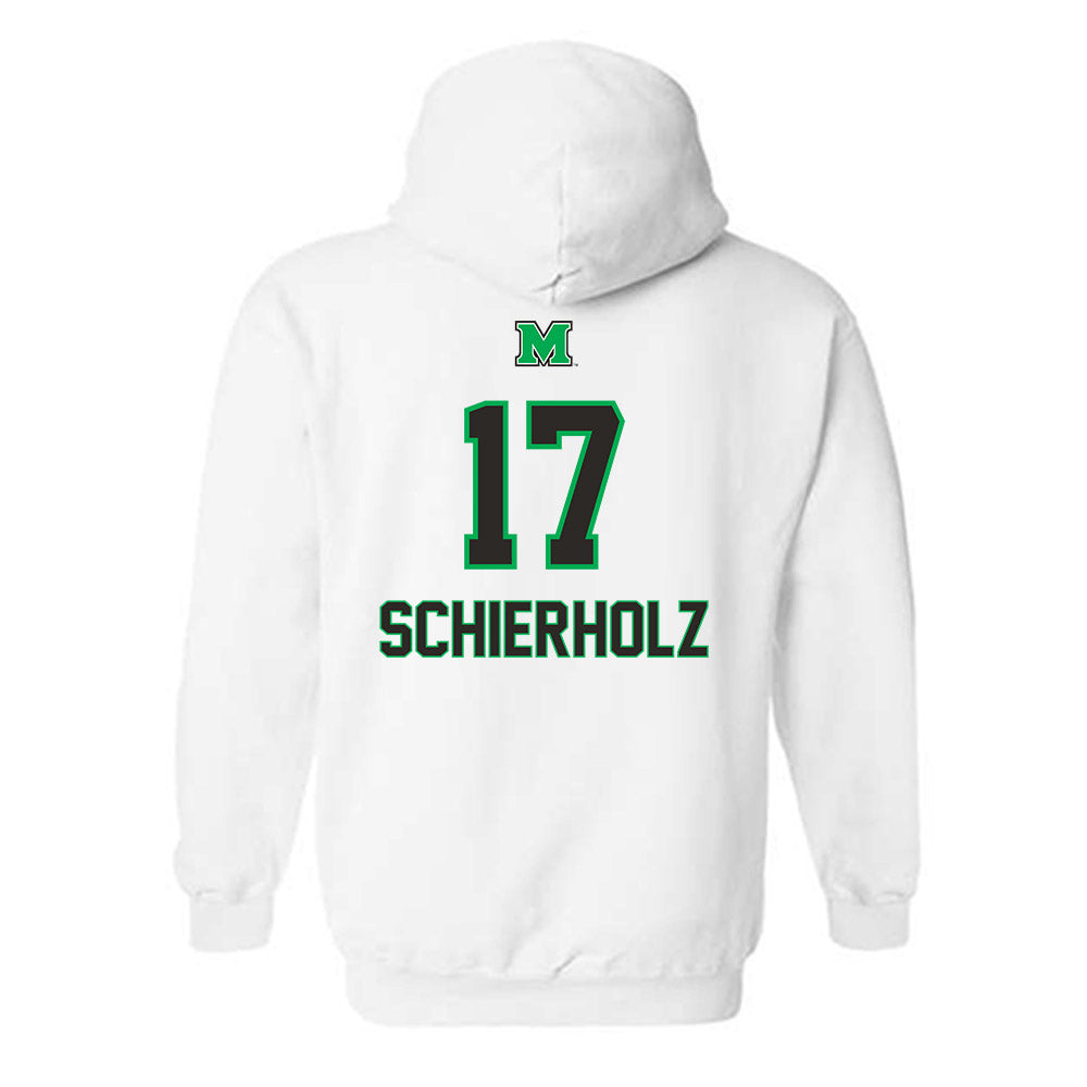 Marshall - NCAA Football : Jack Schierholz - Generic Shersey Hooded Sweatshirt