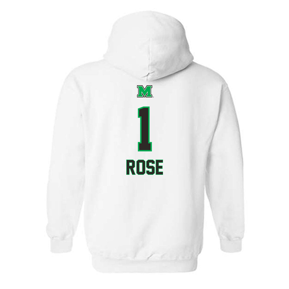 Marshall - NCAA Men's Soccer : Dan Rose - Generic Shersey Hooded Sweatshirt-1