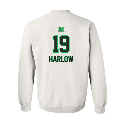 Marshall - NCAA Baseball : Andrew Harlow - Generic Shersey Crewneck Sweatshirt