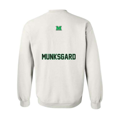 Marshall - NCAA Women's Swimming & Diving : Larissa Munksgard - Generic Shersey Crewneck Sweatshirt