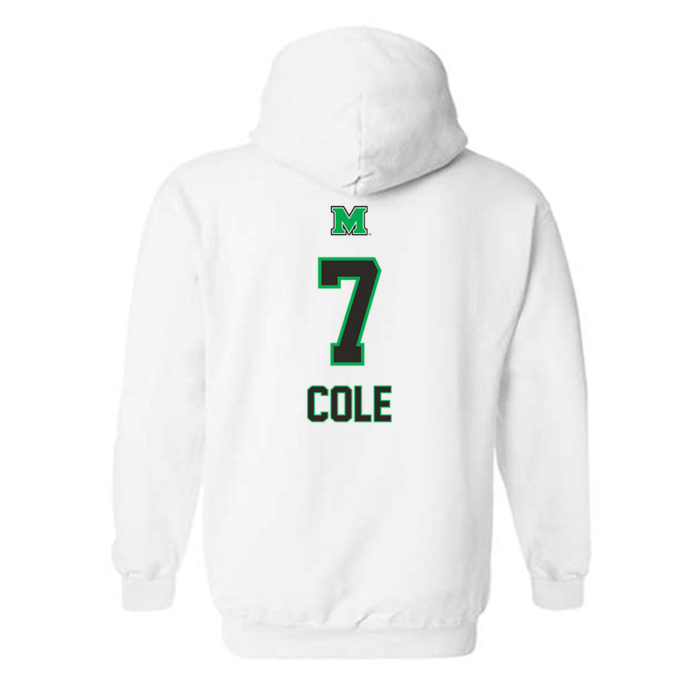 Marshall - NCAA Softball : Emily Cole - Generic Shersey Hooded Sweatshirt