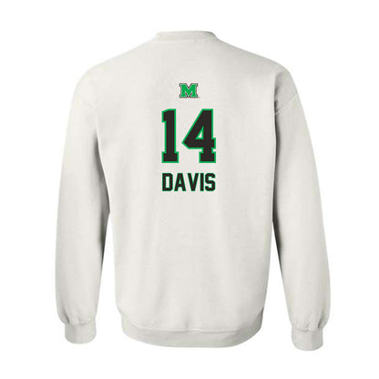 Marshall - NCAA Football : Philipp Davis - Generic Shersey Crewneck Sweatshirt-1